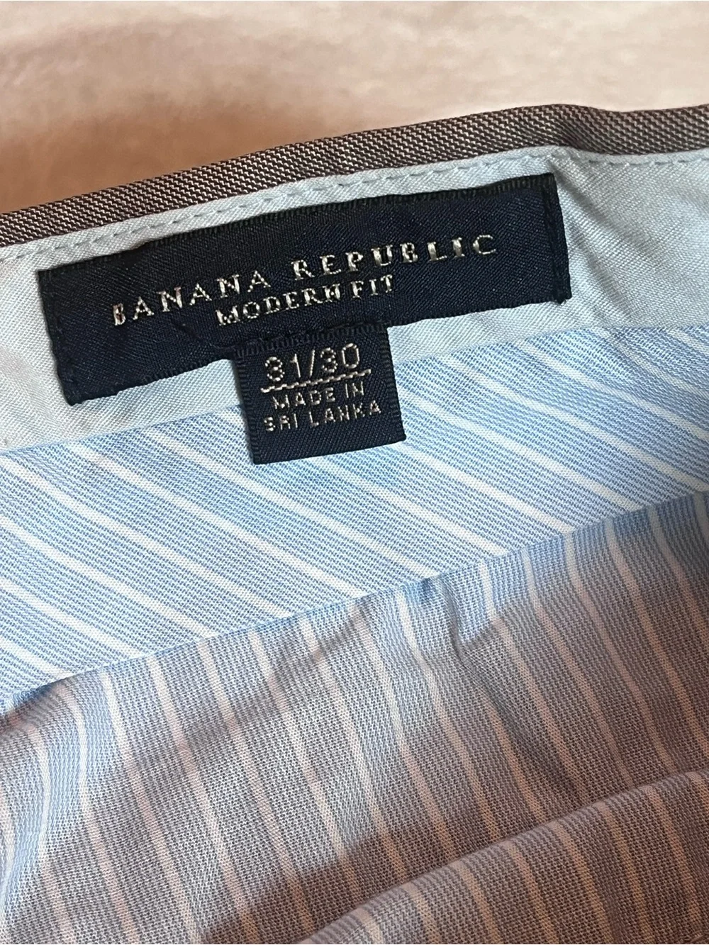 Banana Republic Men's Chino Pants in Taupe